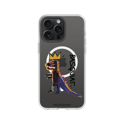 iPhone 15 Pro Max Clear Case (MagSafe 兼容)  巴斯奇亞 Jean-Michel Basquiat 小恐龍