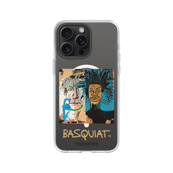 iPhone 15 Pro Max Clear Case (MagSafe 兼容)  巴斯奇亞 Jean-Michel Basquiat 巴斯奇亞與安迪沃荷