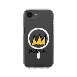 iPhone 17e Clear Case (MagSafe 兼容)  巴斯奇亞 Jean-Michel Basquiat 皇冠