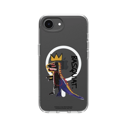 iPhone 16e Clear Case (MagSafe 兼容)  巴斯奇亞 Jean-Michel Basquiat 小恐龍