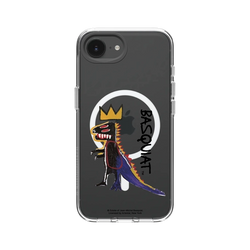 iPhone 17e Clear Case (MagSafe 兼容)  巴斯奇亞 Jean-Michel Basquiat 小恐龍