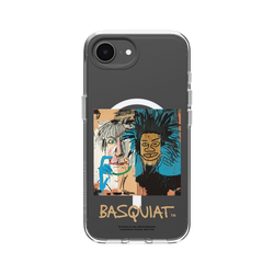 iPhone 16e Clear Case (MagSafe 兼容)  巴斯奇亞 Jean-Michel Basquiat 巴斯奇亞與安迪沃荷