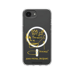 iPhone 17e Clear Case (MagSafe 兼容)  巴斯奇亞 Jean-Michel Basquiat 邪惡思想