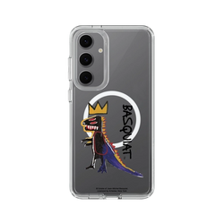 Galaxy S24 FE Clear Case (MagSafe 兼容)  巴斯奇亞 Jean-Michel Basquiat 小恐龍