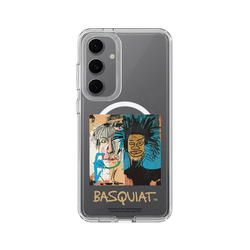 Galaxy S24 FE Clear Case (MagSafe 兼容)  巴斯奇亞 Jean-Michel Basquiat 巴斯奇亞與安迪沃荷