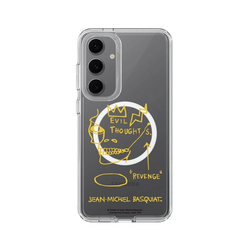 Galaxy S24 FE Clear Case (MagSafe 兼容)  巴斯奇亞 Jean-Michel Basquiat 邪惡思想