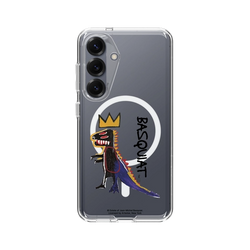 Galaxy S25 Clear Case (MagSafe 兼容)  巴斯奇亞 Jean-Michel Basquiat 小恐龍
