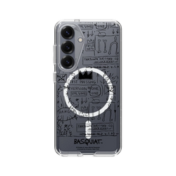 Galaxy S25 Clear Case (MagSafe 兼容)  巴斯奇亞 Jean-Michel Basquiat Beat Bop