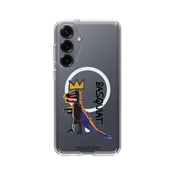 Galaxy S25 Plus Clear Case (MagSafe 兼容)  巴斯奇亞 Jean-Michel Basquiat 小恐龍