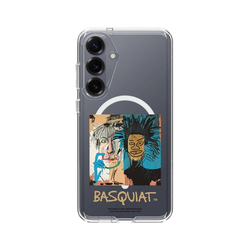 Galaxy S25 Plus Clear Case (MagSafe 兼容)  巴斯奇亞 Jean-Michel Basquiat 巴斯奇亞與安迪沃荷