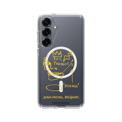 Galaxy S25 Plus Clear Case (MagSafe 兼容)  巴斯奇亞 Jean-Michel Basquiat 邪惡思想