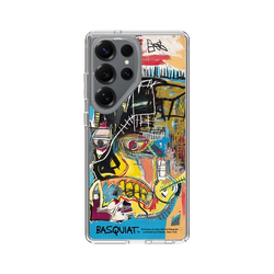 Galaxy S25 Ultra Clear Case (MagSafe 兼容)  巴斯奇亞 Jean-Michel Basquiat 骷顱頭