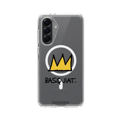Galaxy A56 Clear Case (MagSafe 兼容)  巴斯奇亞 Jean-Michel Basquiat 皇冠