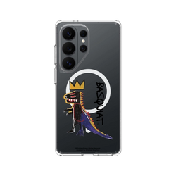 Galaxy S26 Ultra Clear Case (MagSafe 兼容)  巴斯奇亞 Jean-Michel Basquiat 小恐龍