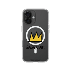 iPhone 16 Clear Case（MagSafe 兼容 & 相機按鈕）  巴斯奇亞 Jean-Michel Basquiat 皇冠