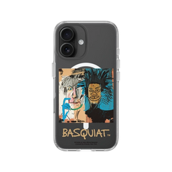 iPhone 16 Clear Case（MagSafe 兼容 & 相機按鈕）  巴斯奇亞 Jean-Michel Basquiat 巴斯奇亞與安迪沃荷