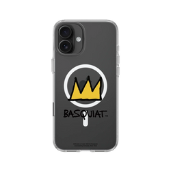 iPhone 16 Plus Clear Case（MagSafe 兼容 & 相機按鈕）  巴斯奇亞 Jean-Michel Basquiat 皇冠