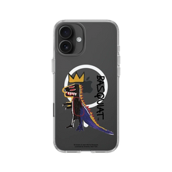 iPhone 16 Plus Clear Case（MagSafe 兼容 & 相機按鈕）  巴斯奇亞 Jean-Michel Basquiat 小恐龍