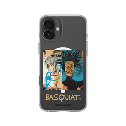 iPhone 16 Plus Clear Case（MagSafe 兼容 & 相機按鈕）  巴斯奇亞 Jean-Michel Basquiat 巴斯奇亞與安迪沃荷