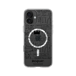 iPhone 16 Plus Clear Case（MagSafe 兼容 & 相機按鈕）  巴斯奇亞 Jean-Michel Basquiat Beat Bop