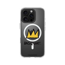iPhone 16 Pro Clear Case（MagSafe 兼容 & 相機按鈕）  巴斯奇亞 Jean-Michel Basquiat 皇冠