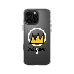 iPhone 16 Pro Max Clear Case（MagSafe 兼容 & 相機按鈕）  巴斯奇亞 Jean-Michel Basquiat 皇冠