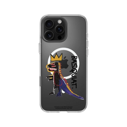 iPhone 16 Pro Max Clear Case（MagSafe 兼容 & 相機按鈕）  巴斯奇亞 Jean-Michel Basquiat 小恐龍