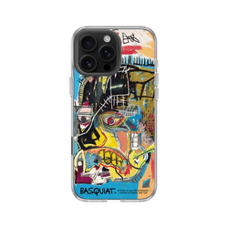 iPhone 16 Pro Max Clear Case（MagSafe 兼容 & 相機按鈕）  巴斯奇亞 Jean-Michel Basquiat 骷顱頭