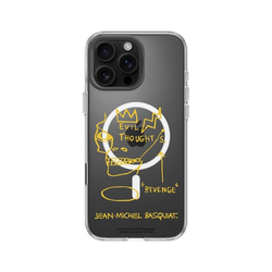 iPhone 16 Pro Max Clear Case（MagSafe 兼容 & 相機按鈕）  巴斯奇亞 Jean-Michel Basquiat 邪惡思想