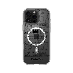 iPhone 16 Pro Max Clear Case（MagSafe 兼容 & 相機按鈕）  巴斯奇亞 Jean-Michel Basquiat Beat Bop
