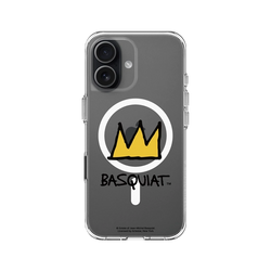 iPhone 17 Clear Case（MagSafe 兼容 & 相機按鈕）  巴斯奇亞 Jean-Michel Basquiat 皇冠