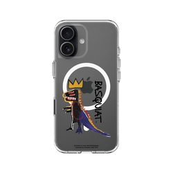 iPhone 17 Clear Case（MagSafe 兼容 & 相機按鈕）  巴斯奇亞 Jean-Michel Basquiat 小恐龍