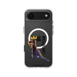 iPhone Air Clear Case（MagSafe 兼容 & 相機按鈕）  巴斯奇亞 Jean-Michel Basquiat 小恐龍