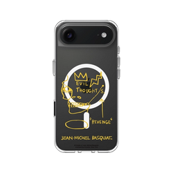 iPhone Air Clear Case（MagSafe 兼容 & 相機按鈕）  巴斯奇亞 Jean-Michel Basquiat 邪惡思想