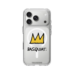 iPhone 17 Pro Clear Case（MagSafe 兼容 & 相機按鈕）  巴斯奇亞 Jean-Michel Basquiat 皇冠