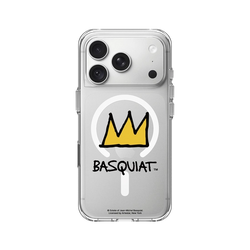 iPhone 18 Pro Clear Case（MagSafe 兼容 & 相機按鈕）  巴斯奇亞 Jean-Michel Basquiat 皇冠