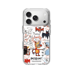 iPhone 18 Pro Clear Case（MagSafe 兼容 & 相機按鈕）  巴斯奇亞 Jean-Michel Basquiat 蝙蝠俠