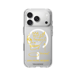 iPhone 18 Pro Clear Case（MagSafe 兼容 & 相機按鈕）  巴斯奇亞 Jean-Michel Basquiat 邪惡思想
