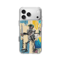 iPhone 18 Pro Max Clear Case（MagSafe 兼容 & 相機按鈕）  巴斯奇亞 Jean-Michel Basquiat 戰士