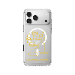 iPhone 18 Pro Max Clear Case（MagSafe 兼容 & 相機按鈕）  巴斯奇亞 Jean-Michel Basquiat 邪惡思想