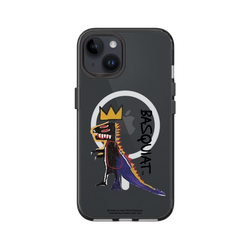 iPhone 14 Clear (MagSafe 兼容)  巴斯奇亞 Jean-Michel Basquiat 小恐龍