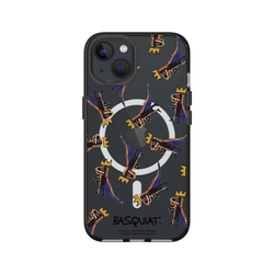 iPhone 13 Clear (MagSafe 兼容)  巴斯奇亞 Jean-Michel Basquiat 小恐龍-拼貼款