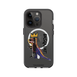 iPhone 14 Pro Clear (MagSafe 兼容)  巴斯奇亞 Jean-Michel Basquiat 小恐龍