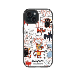 iPhone 15 Clear (MagSafe 兼容)  巴斯奇亞 Jean-Michel Basquiat 蝙蝠俠