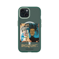 iPhone 15 Clear (MagSafe 兼容)  巴斯奇亞 Jean-Michel Basquiat 巴斯奇亞與安迪沃荷