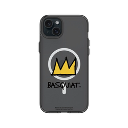 iPhone 15 Plus Clear (MagSafe 兼容)  巴斯奇亞 Jean-Michel Basquiat 皇冠