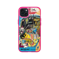 iPhone 15 Plus Clear (MagSafe 兼容)  巴斯奇亞 Jean-Michel Basquiat 骷顱頭