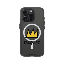 iPhone 15 Pro Clear (MagSafe 兼容)  巴斯奇亞 Jean-Michel Basquiat 皇冠