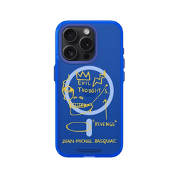 iPhone 15 Pro Clear (MagSafe 兼容)  巴斯奇亞 Jean-Michel Basquiat 邪惡思想