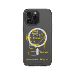 iPhone 15 Pro Max Clear (MagSafe 兼容)  巴斯奇亞 Jean-Michel Basquiat 邪惡思想